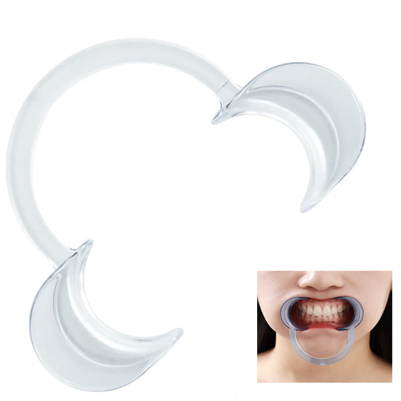 Comfortable Cheek Retractor, C Shape Mouth Opener for Teeth Whitening and Dental Use, Food Grade Lip Protector