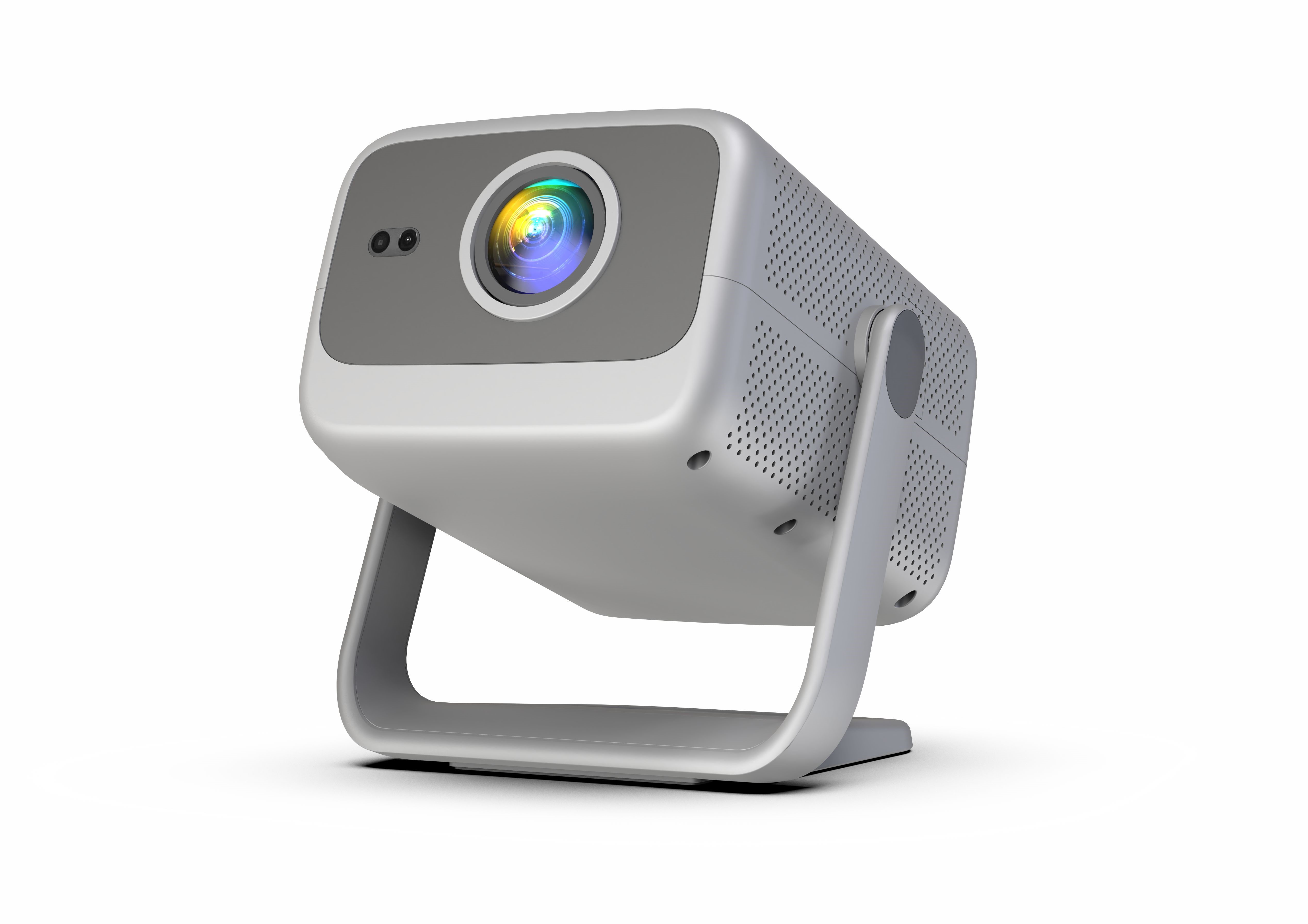 Przenośny obrotowy projektor LED Youxi C09 Prywatne kino domowe 4K HD, funkcja Keystone z funkcją automatycznego ustawiania ostrości