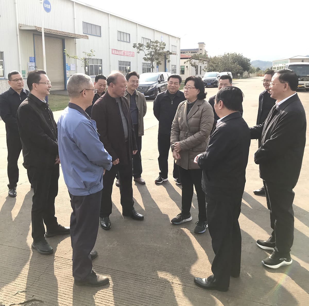 Yang Zhaohui, Secretary and Chairman of the CPPCC Party Group, led a team to Guangdong Hangxin Technology for inspection and research
