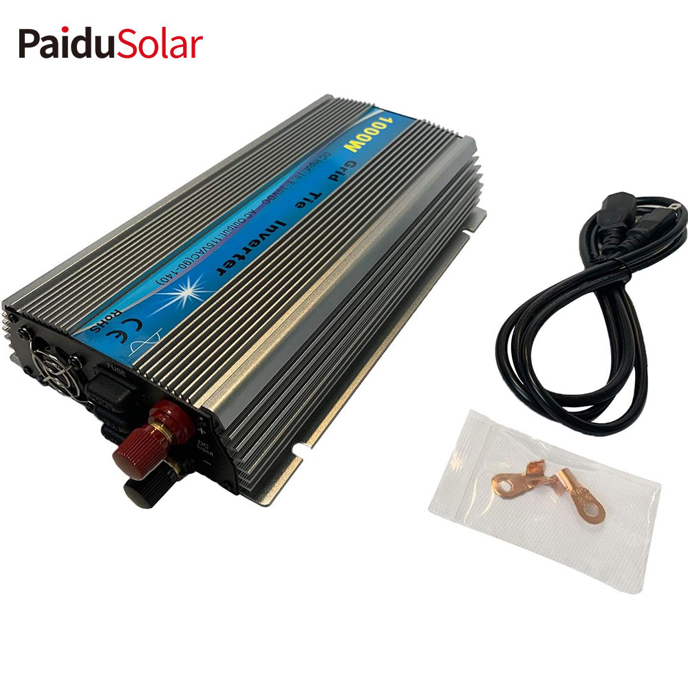 PaiduSolar 1000W Grid Tie Inverter Stohovateľné čisté sínusové solárne napájanie pre 24V 30V 36V solárny panel_4x4y
