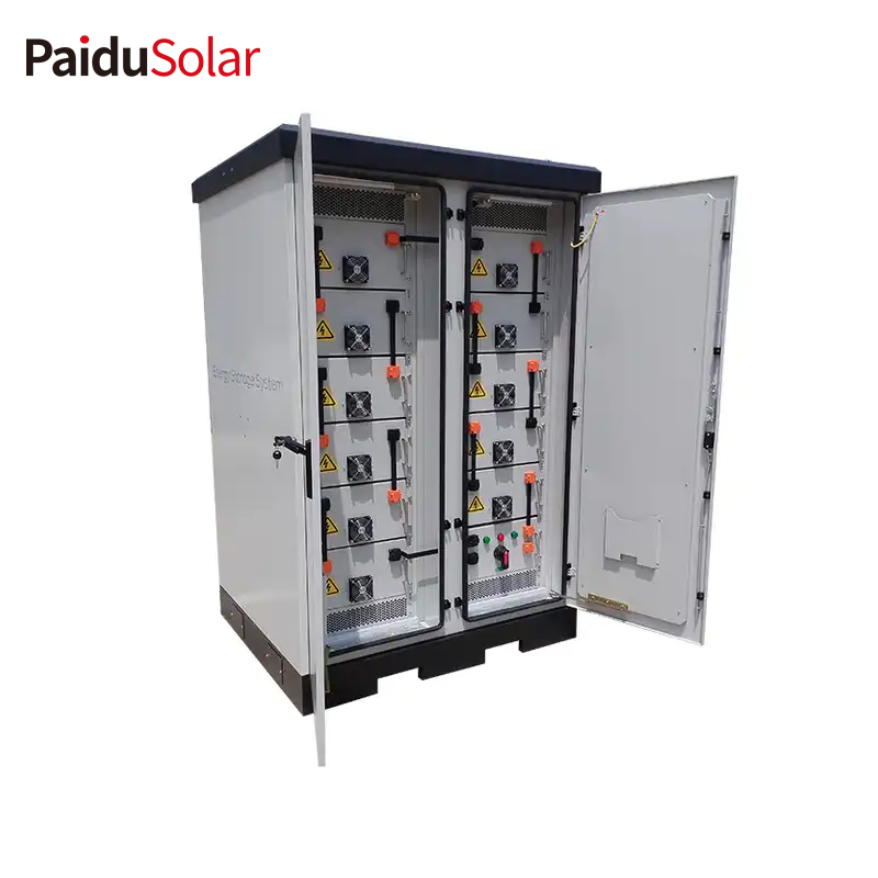 PaiduSolar Magazinimi i Energjisë Industriale dhe Tregtare Solar i rinovueshëm Kabineti i ruajtjes së litiumit të energjisë_5l8e