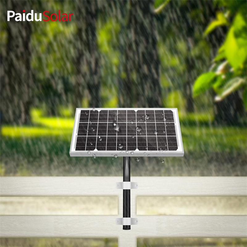 Panell solar PaiduSolar 15W 12V Mòdul solar mono per a càrrega de bateries Càmera de seguretat Porta automàtica Galliner Boat_7lnp