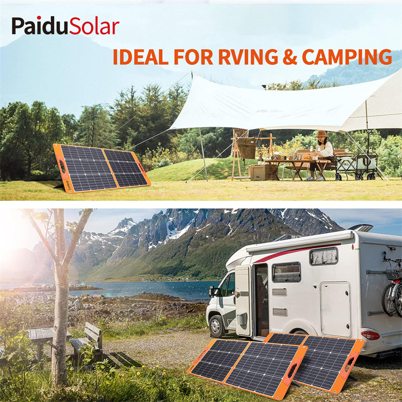 PaduSolar 100W Portable Solar Panel Mono crystalline Foldable Panel Solar Para sa Power Station Camping Hiking_6bzb
