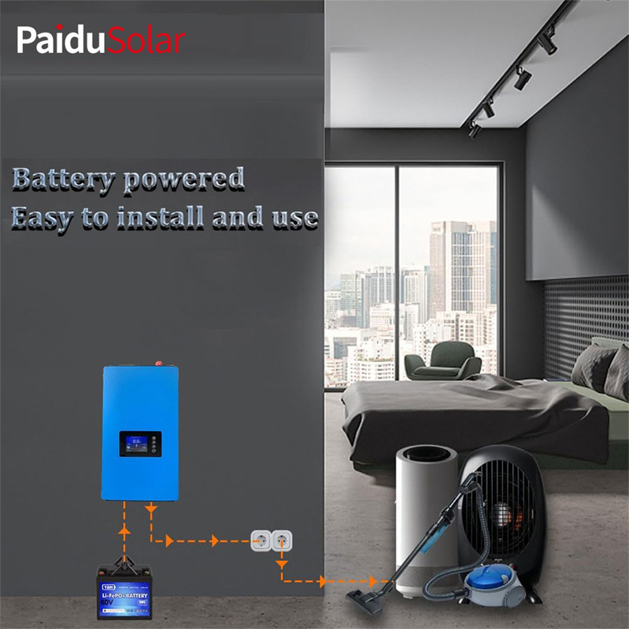 Limitador de potència de l'inversor de connexió a la xarxa PaiduSolar 2000W Pantalla LCD DC50-90V Solar_8dmg