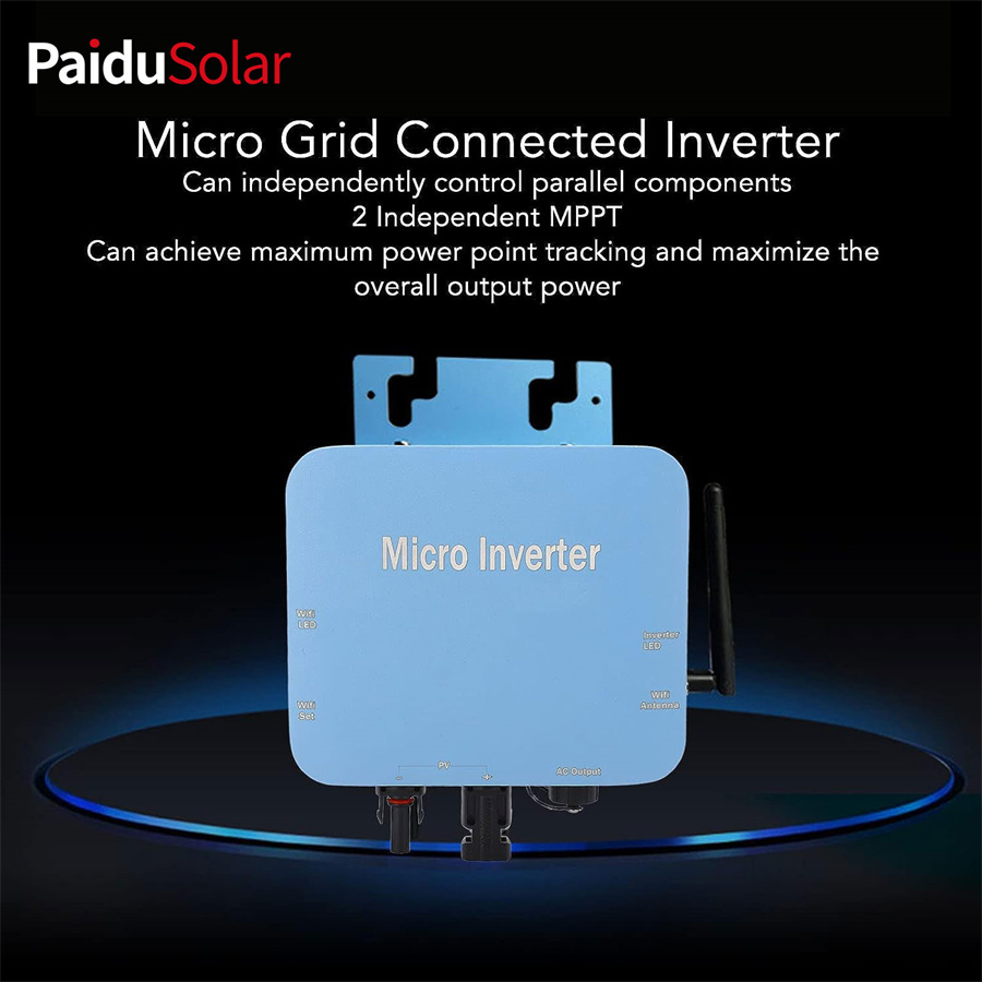 I-PaiduSolar Solar Micro Inverter 120V 230V WiFi Solar Grid Tie Inverter IP65 Waterproof_9ur4