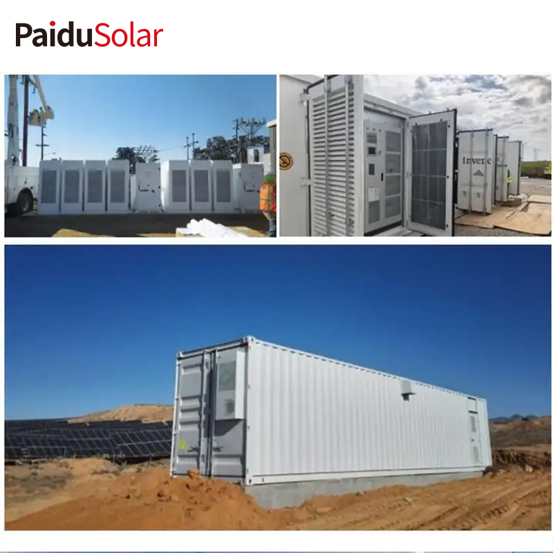 PaduSolar Baterei Solar Panyimpenan energi 300kW 500kW 800kW Sistem Panyimpenan Kustom Wadah Kanggo Industri_4jm5