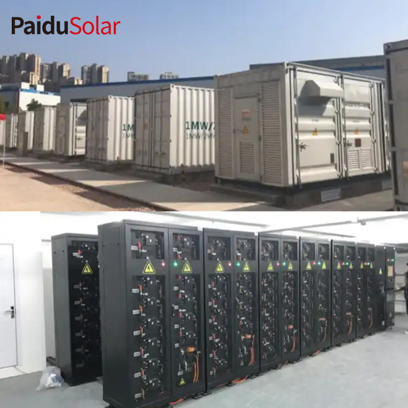 PaiduSolar Solarna baterija Skladištenje energije 300kW 500kW 800kW Prilagođeni kontejner za sistem za pohranu za industriju_5ng5