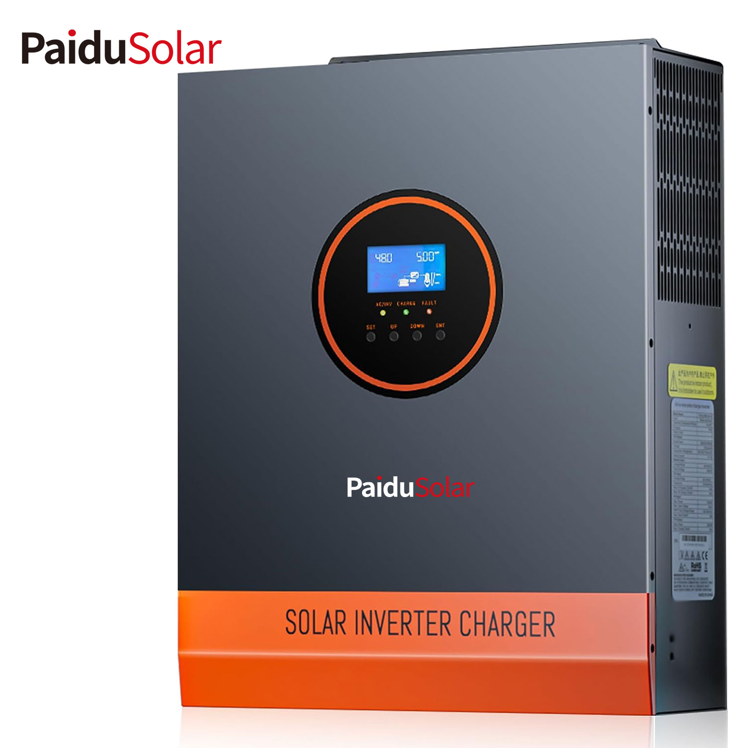 PaiduSolar 5000W อินเวอร์เตอร์พลังงานแสงอาทิตย์ 48V 110V Off-Grid 5KW อินเวอร์เตอร์สำหรับชาร์จพลังงานแสงอาทิตย์