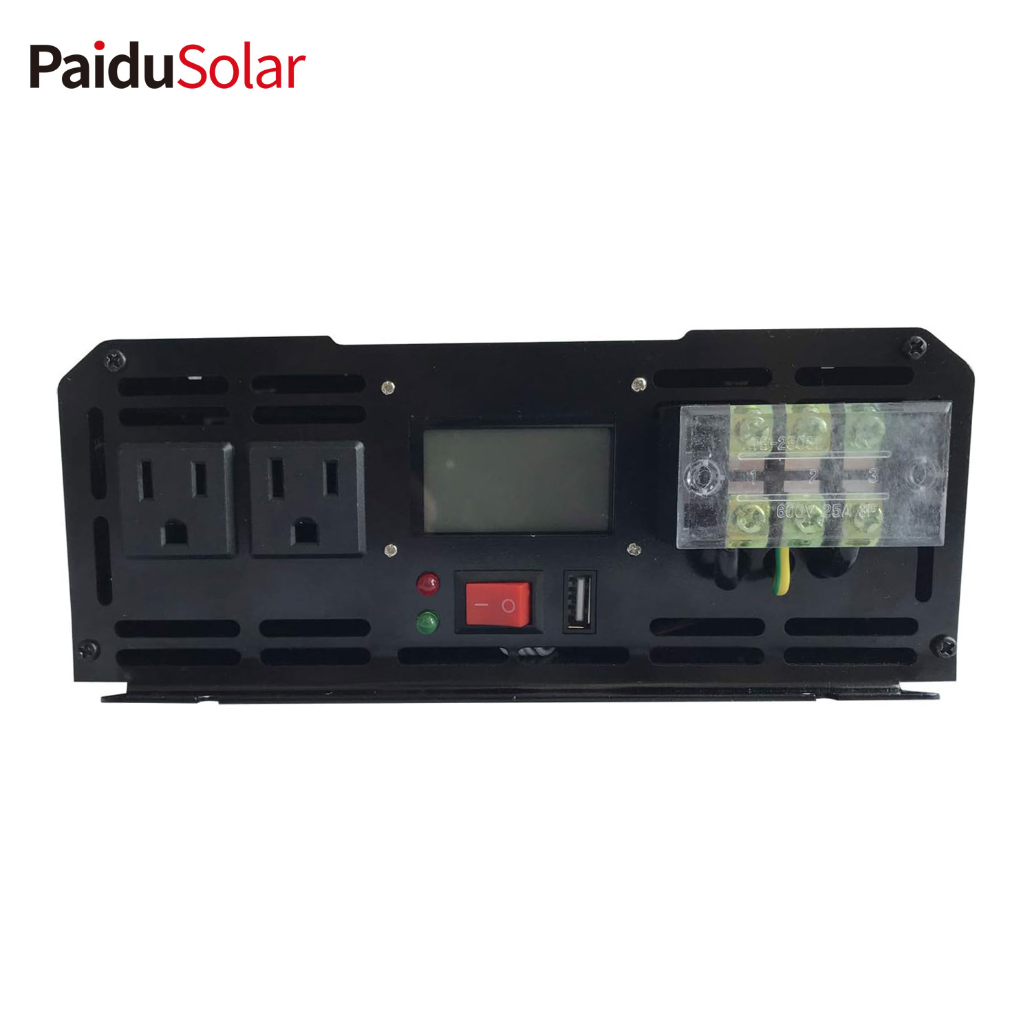 PaiduSolar 2000W 24V DC para 120V AC 60HZ Onda senoidal pura fora da rede Conversor de inversor de energia solar doméstico