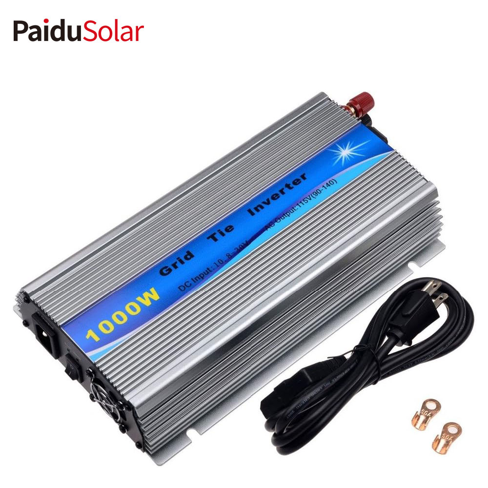 PaiduSolar 1000W Grid Tie Inverter Stackable MPPT Pure Sine Wave For 12V Solar Panel
