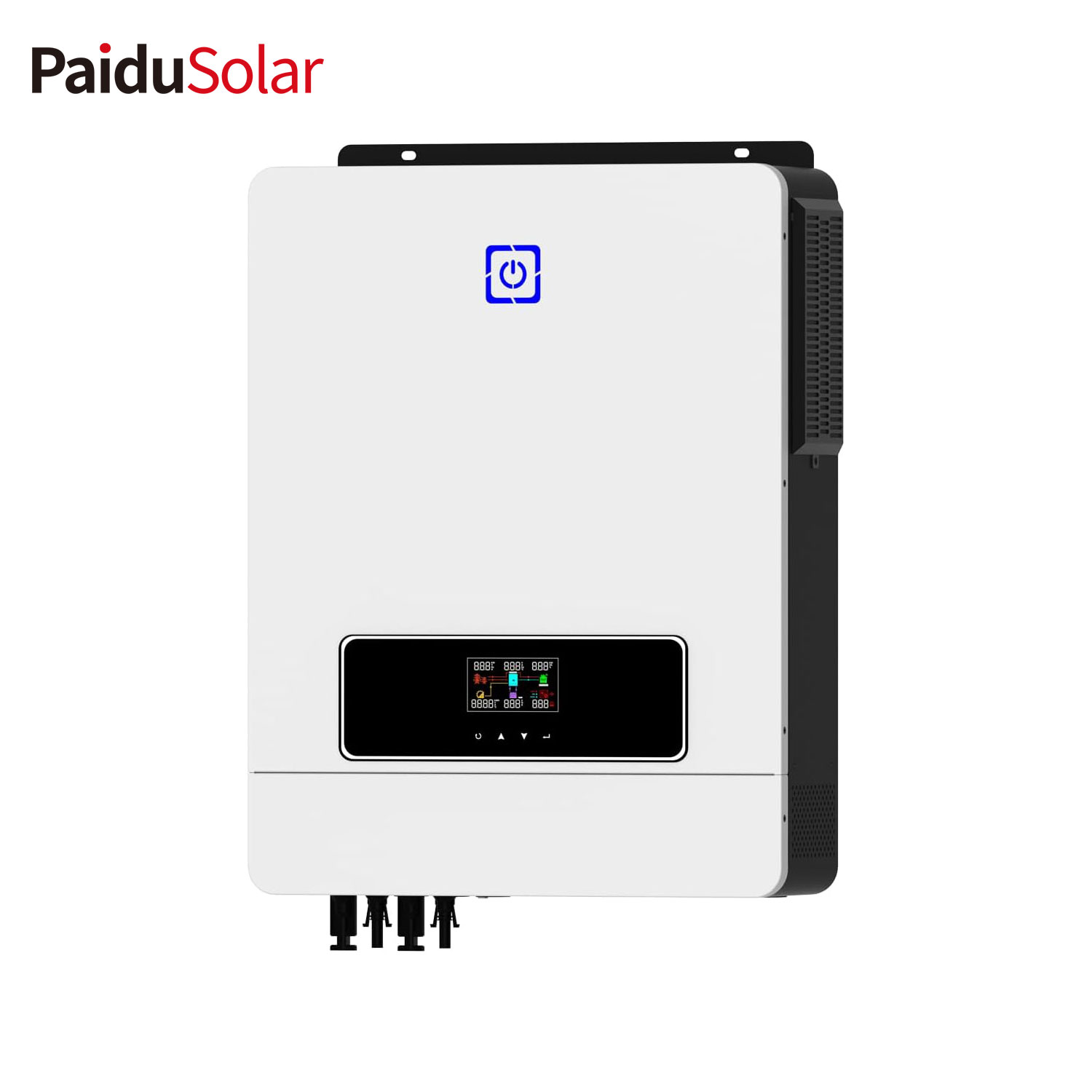 PaiduSolar-inversor híbrido Solar de 8,2 kW, controlador de carga integrado e inversor de onda sinusoidal pura para almacenamiento de energía en el hogar