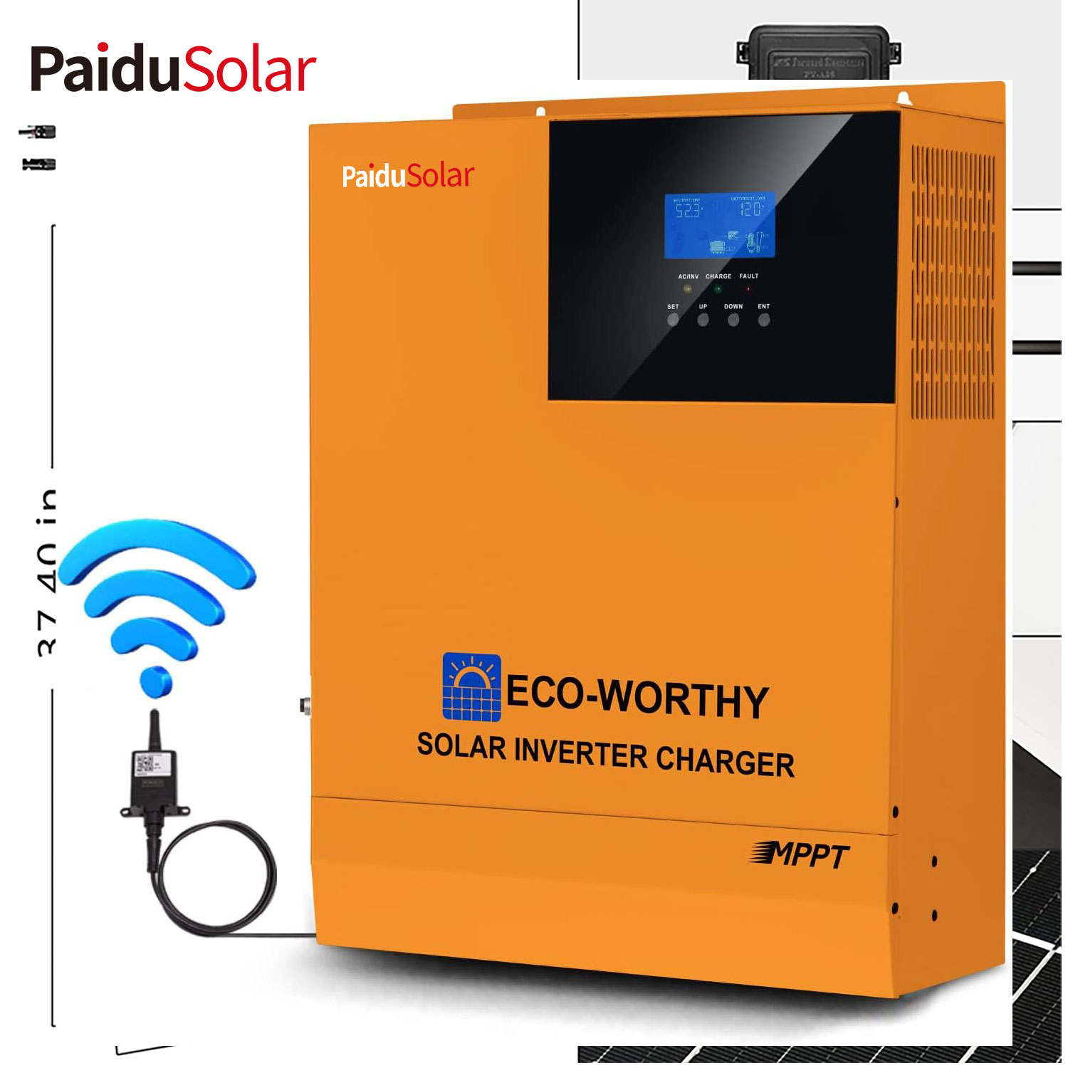 Inversor de cargador híbrido solar todo en uno PaiduSolar Inversor de energía y controlador solar integrados