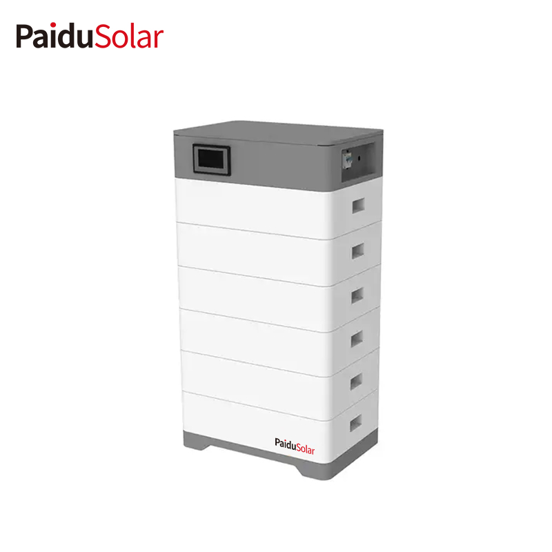 PaiduSolar 48v 51.2v 30Kwh Lithium Battery 100ah 200ah Home Stacked Battery Pack