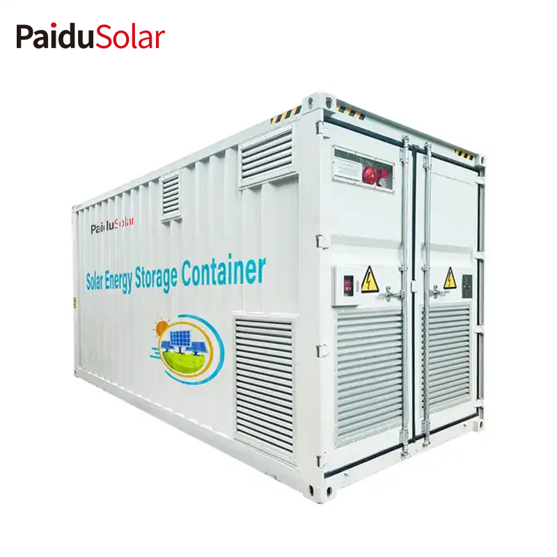 PaiduSolar 1mwh 5mwh 10mwh Industrial Commercial Large container Battery For Solar Energy Storage System