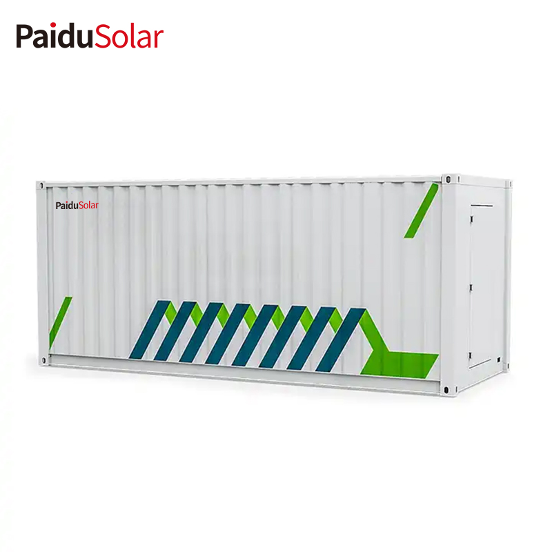 Sistema de almacenamiento de energía de iones de litio PaiduSolar 500kwh para contenedor de almacenamiento de energía industrial y comercial