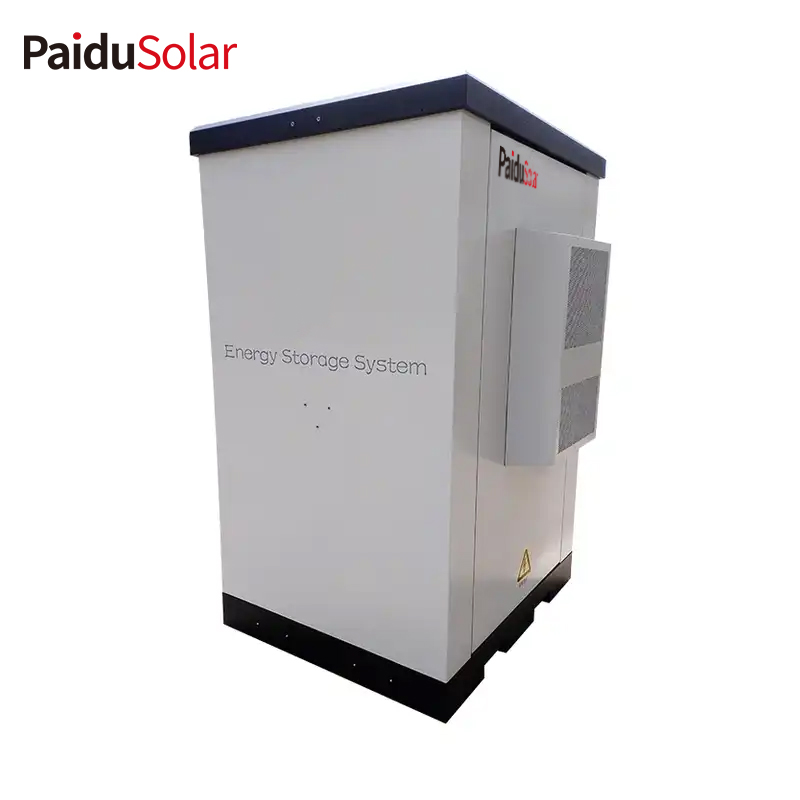 PaiduSolar ipari és kereskedelmi energiatároló Megújuló napelemes lítium energiatároló szekrény