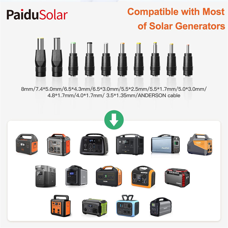 PaiduSolar 100W Portable Solar Panel Mono Crystalline Foldable Panel Solar Ho an'ny Tobim-pamokarana herinaratra...