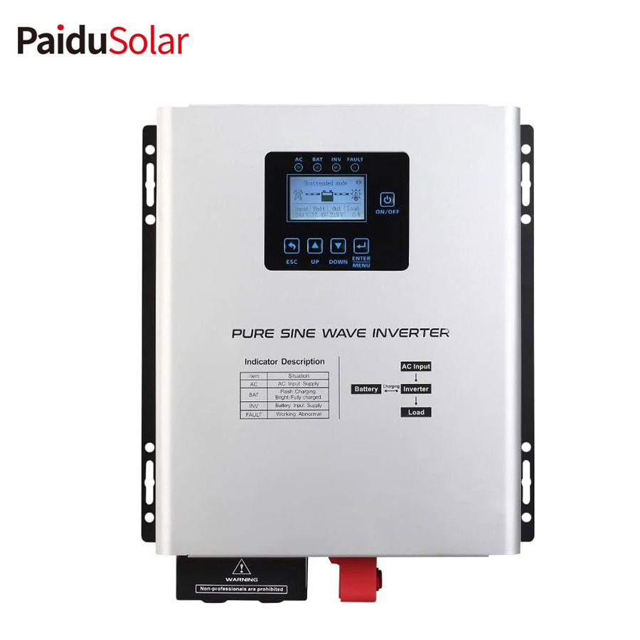 PaiduSolar 800W Solar Power Off Grid Low Frequency Inverter For Lithium Sealed AGM Gel Flooded Batteries