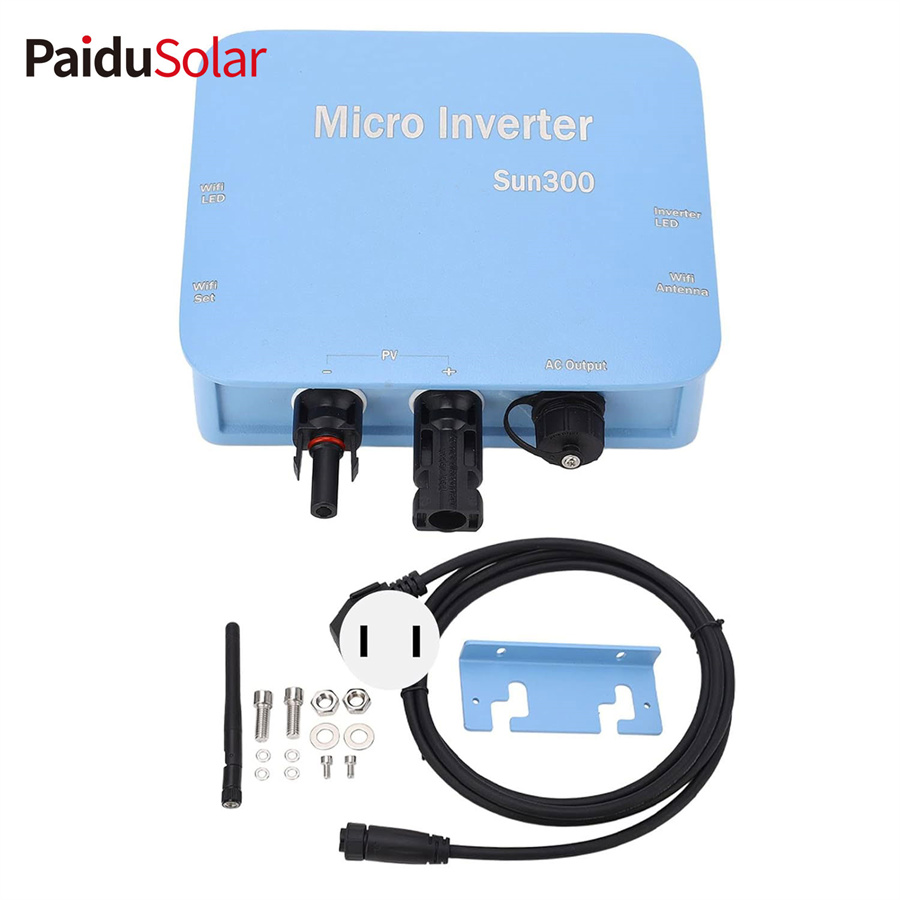 PaduSolar Solar Micro Inverter 120V 230V WiFi Solar Grid Tie Inverter IP65 Tahan Air