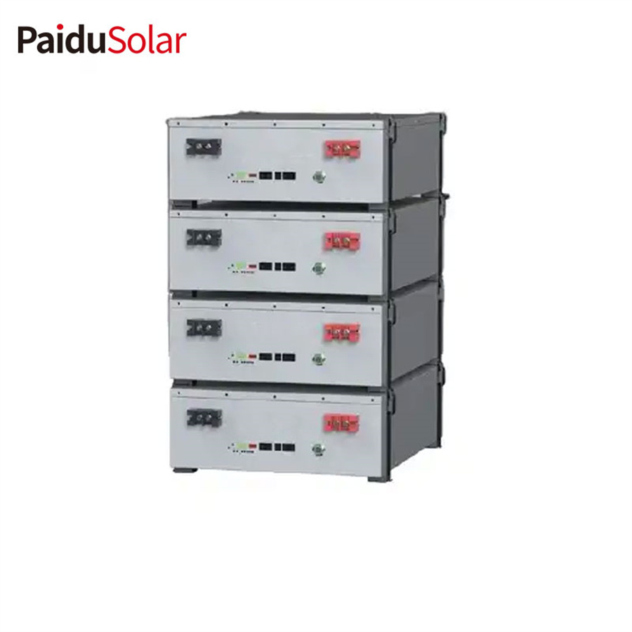 PaiduSolar 48V 100Ah 200ah 300ah 400ah מתלה סוללה LiFePO4 סוללה למערכת סולארית