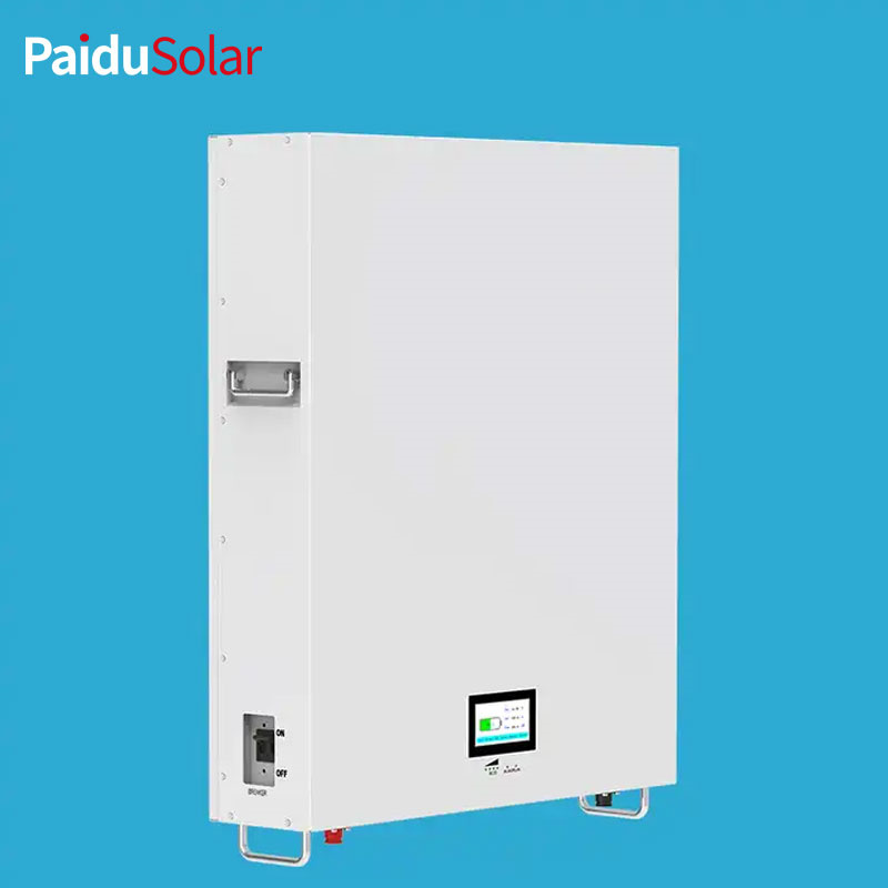 PaiduSolar Battery Solar Inverter 48v 200ah Hêza Dîwarê Battery 10kwh Pîlên Lithium Ion
