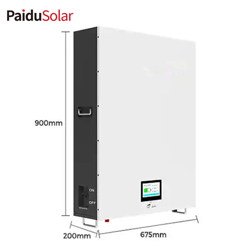 PaiduSolar Solar Battery Inverter 48v 200ah Power Wall Mounted Battery 10kwh Lithium Ion Batteries