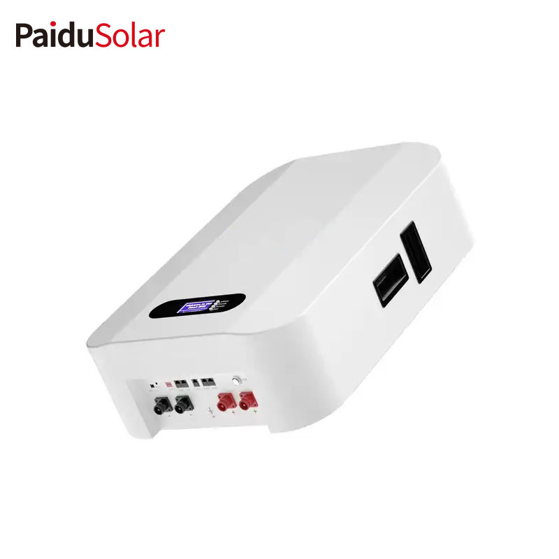 PaiduSolar 51,2V LiFePO4 nástěnná baterie 200Ah lithium-iontové baterie Solární úložný systém