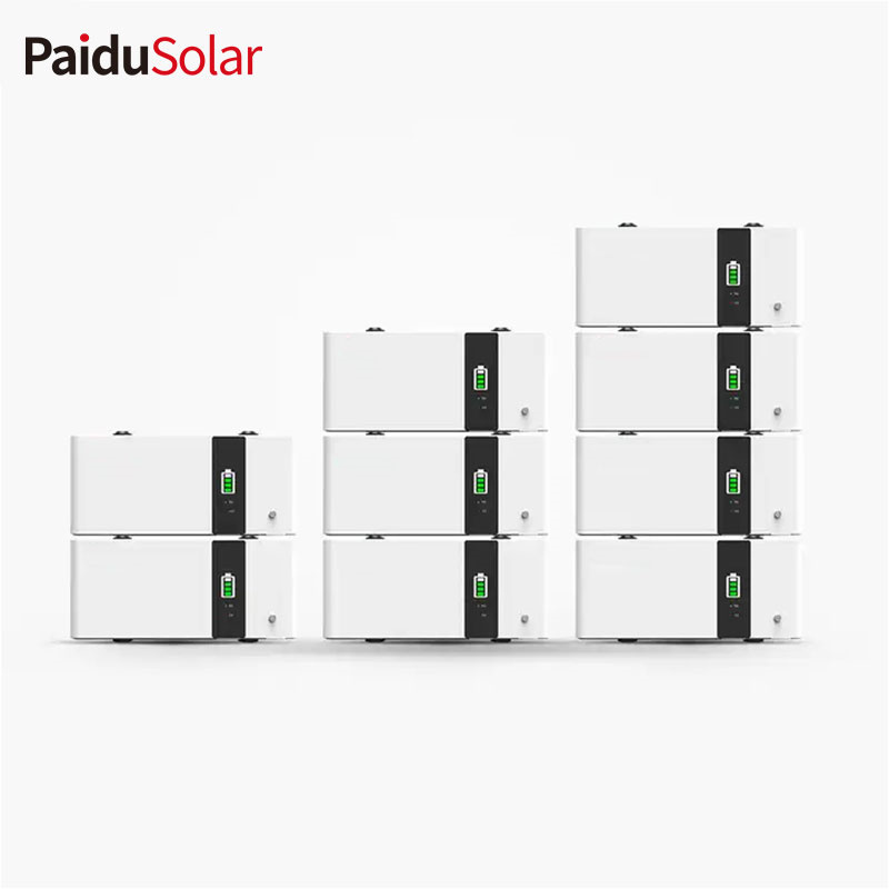 Sistem Ngarep PaduSolar Solar Stackable Battery 51.2v 10Kw 20Kw Stacking Battery Storage Energy Solar