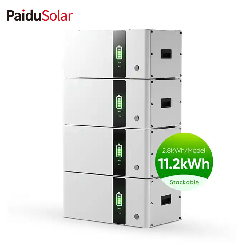 PaiduSolar Home System Solar Stackable Battery 51.2v 10Kw 20Kw Stacking Pîl Barkirina Enerjiya Rojê