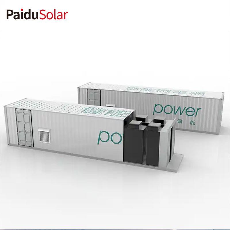 ПаидуСолар соларна батерија за складиштење енергије 300кВ 500кВ 800кВ Прилагођени контејнер система за складиштење за...