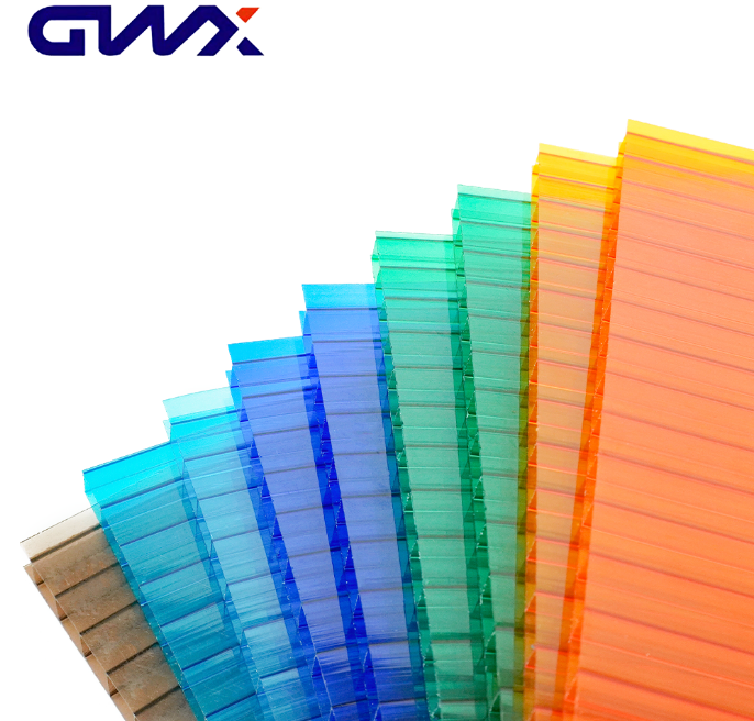 8mm Twin Wall Polycarbonate Sheet Polycarbonate Roofing Sheet Price