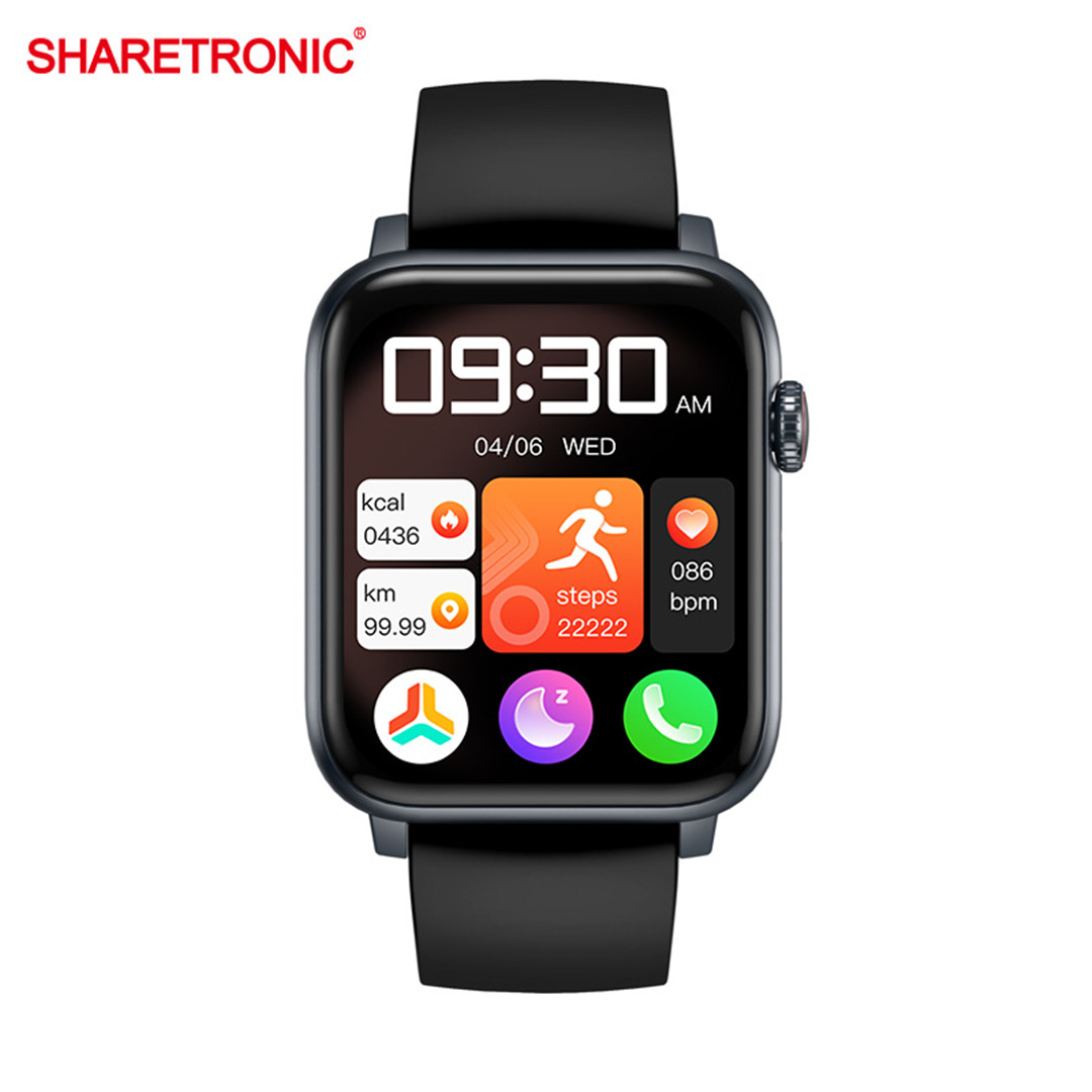 Умные часы Sharetronic W036 с TFT-экраном 1,85 дюйма для мужчин и женщин с Bluetooth-вызовом