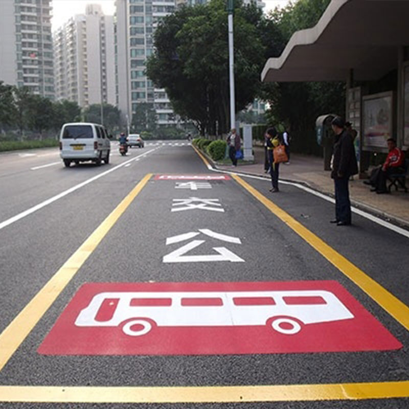 Preformed Custom Pavement Colorful Marking Signs