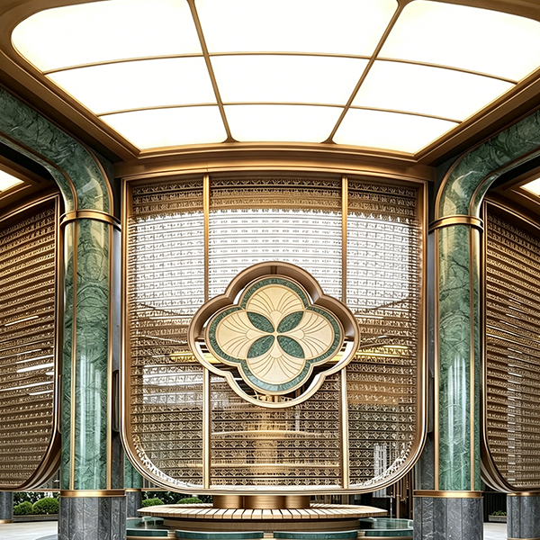 Metal decorative screen