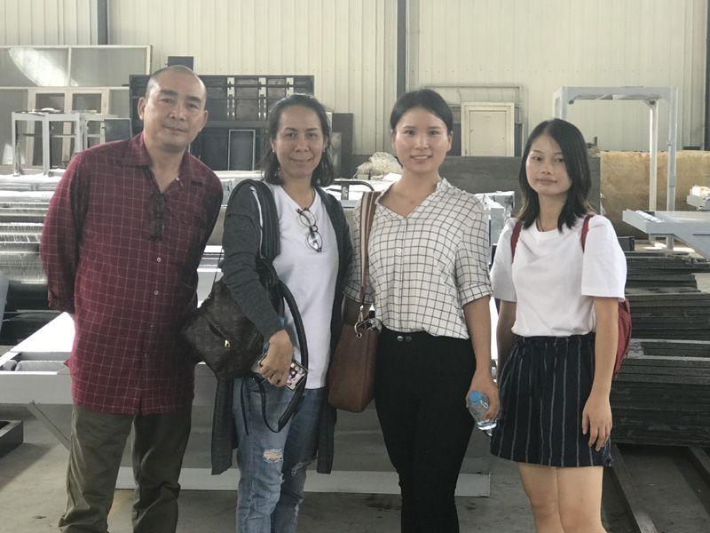 October 2018, Thailand Customer visit us for checking machine