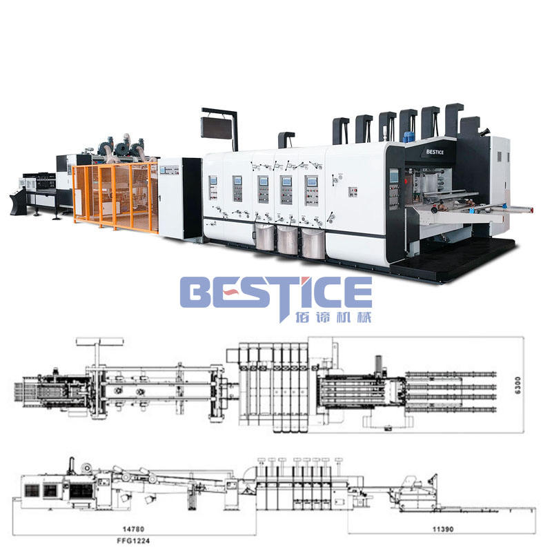 Automatic Carton Printing Machine with Inline F...