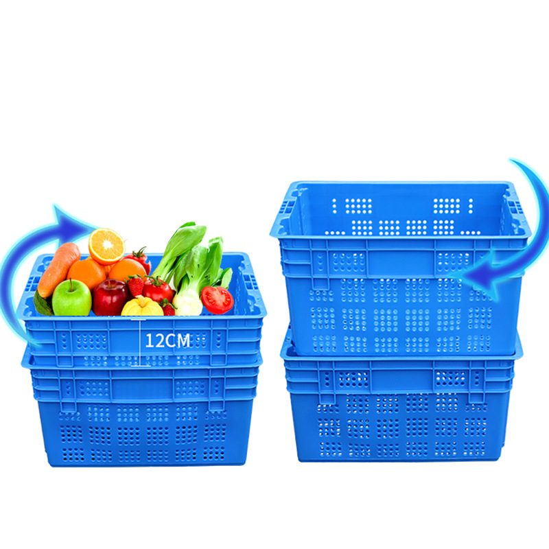 Plastic Vegetable Crates Stackable And Nestable Plastic Bins