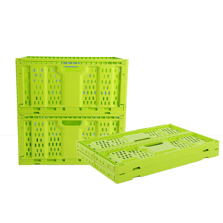 Mesh Design Collapsible Plastic Crates Folding Storage Boxe