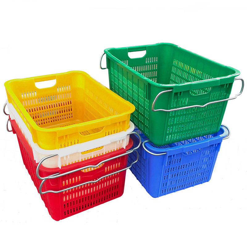 Ventilated Plastic Crates for Vegetable Storage & Transportation