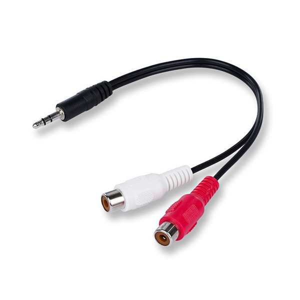 RCA one male audio cable divided into two female audio cables