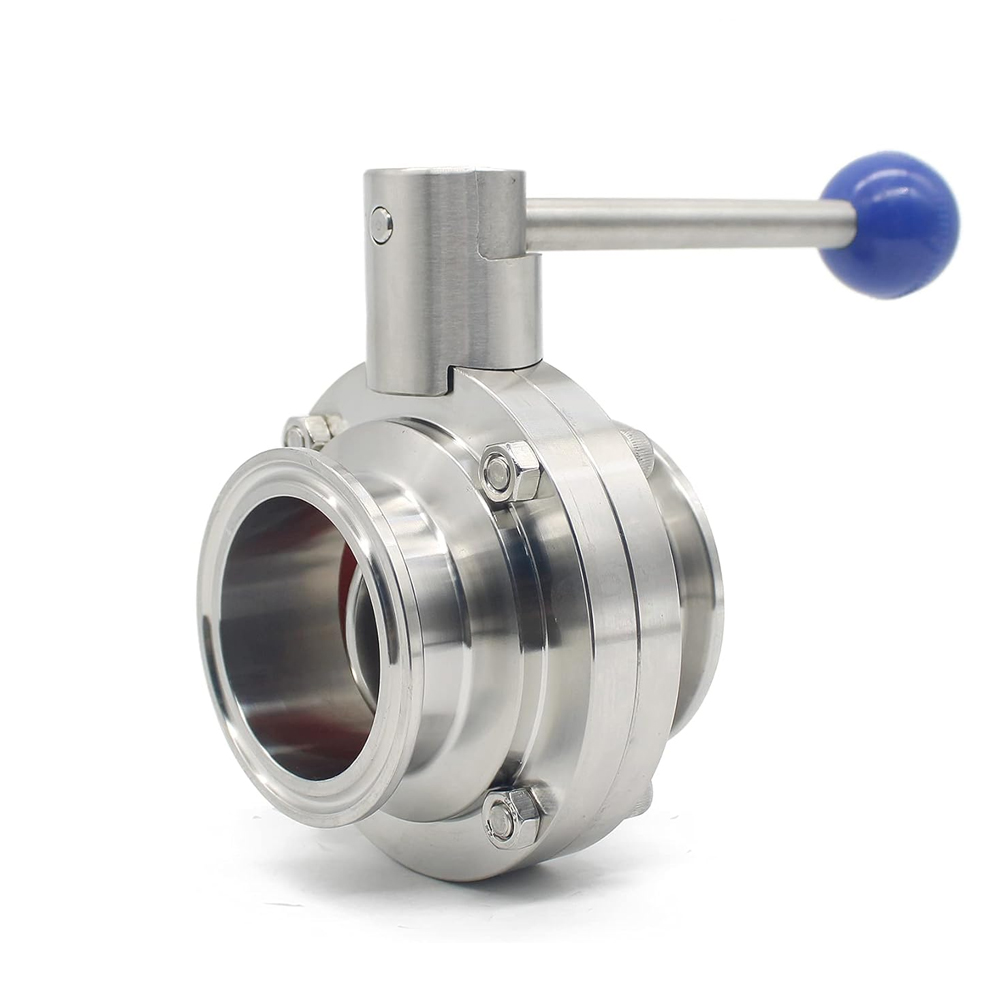 1/2”stainless steel tri clamp butterfly valve