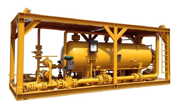 What's the functions of three-phase separators in the oil and gas industry