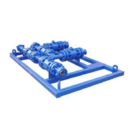 Crude oil diverter manifold of wellhead and well control surface test