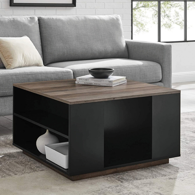 Coffee Table with Middle Storage Compartment