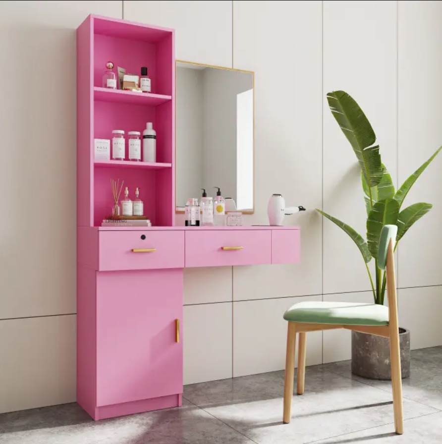 Space-Saving Dressing Table Offers Convenience