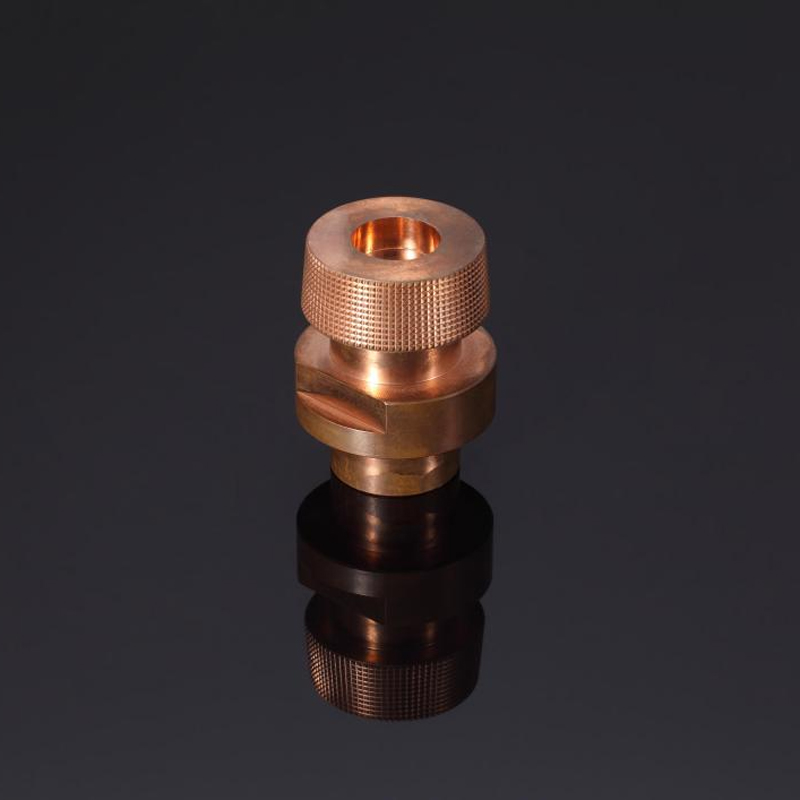 Mecanizado CNC de accesorios de cobre.