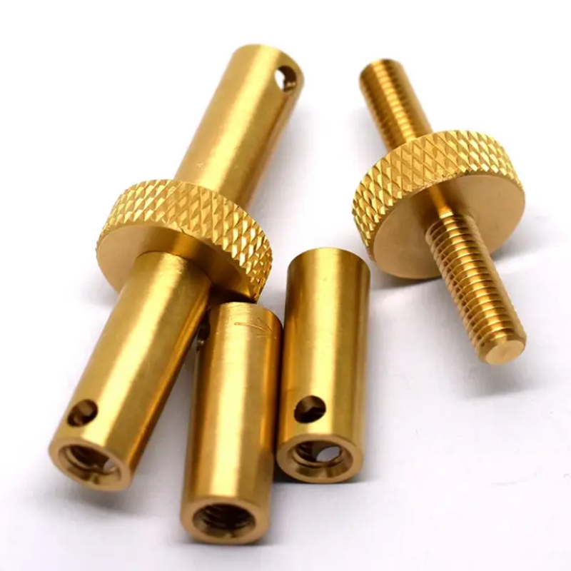 CNC lathe machining of brass accessories
