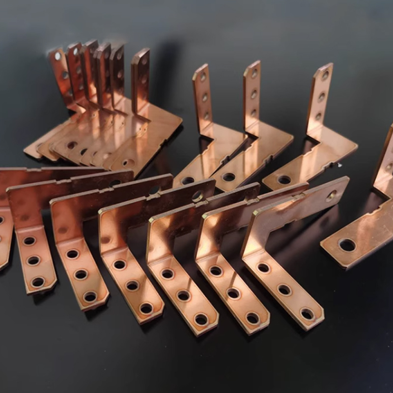 Processamento de chapa metálica de peças de cobre