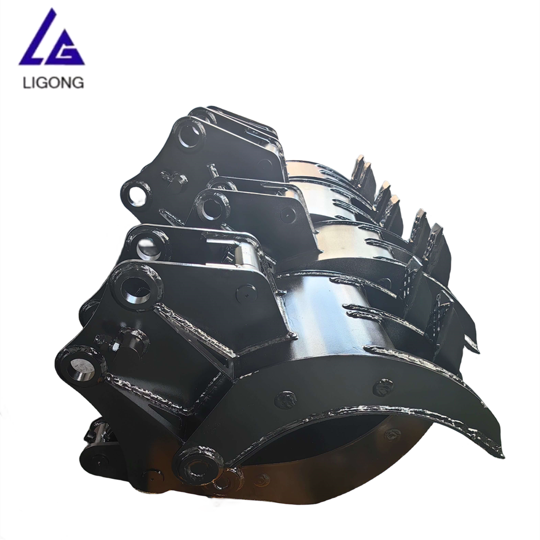 Ligong heavy duty mechanical grapple for 1-50 ton excavator