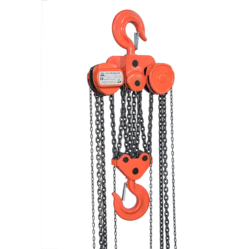2 ton hand chain hoist hooks and hanging points